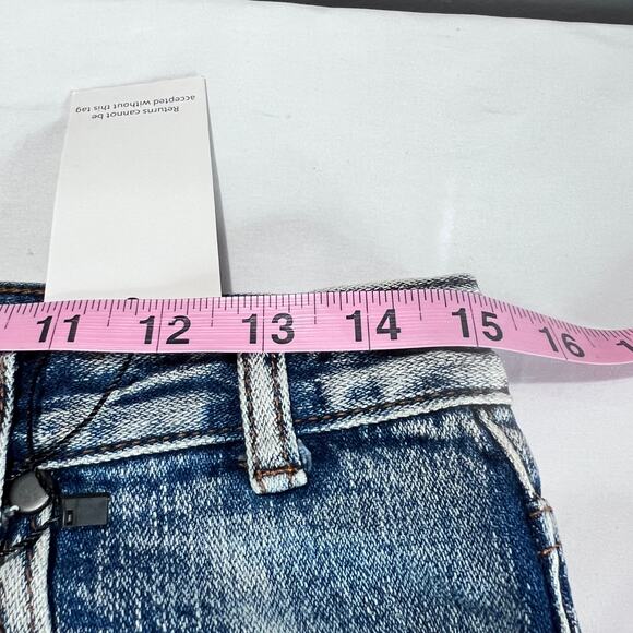 TOBI Women’s Boyfriend Jeans Sz 26 Blue Distressed Ripped Relaxed Fit NWT - Picture 5 of 10